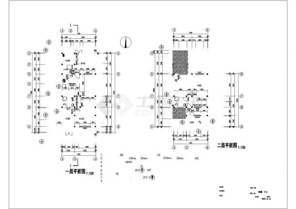 某156.39㎡二层新农村住宅建筑结构水暖电施工图（砌体结构）-图二