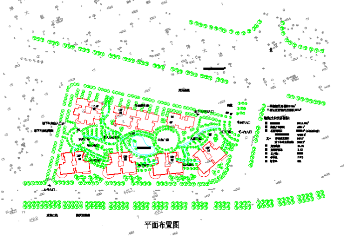 某地高层住宅小区建筑规划建筑cad图_图1