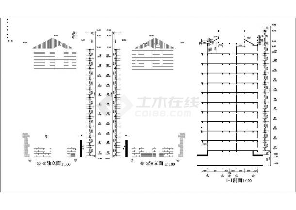 温州某地小区十一层住宅楼建筑施工图(4#楼)-图二