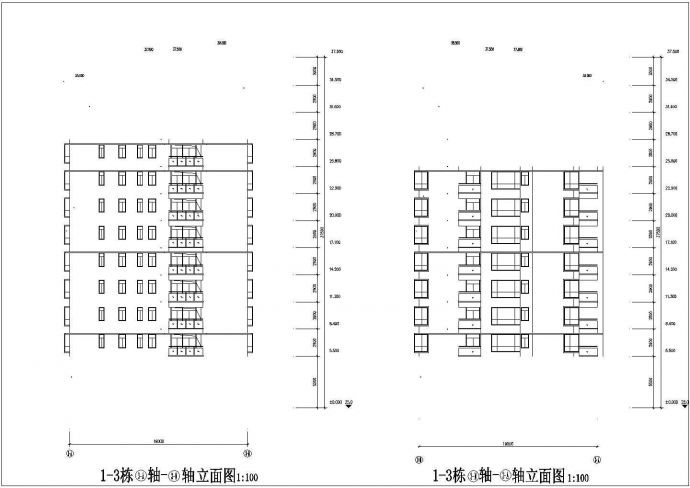 【南京】某十层1-3住宅楼建筑CAD图_图1