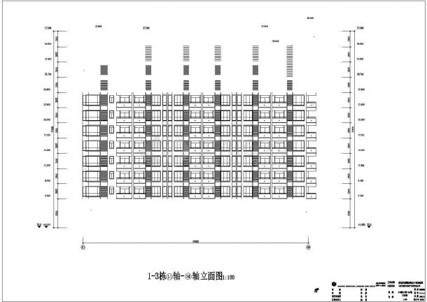 【南京】某十层1-3住宅楼建筑CAD图-图二