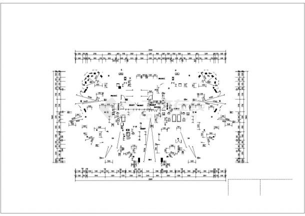 [宁波]某花园小区二十层框架结构商住楼建筑cad图（高88米，7、8号）-图二