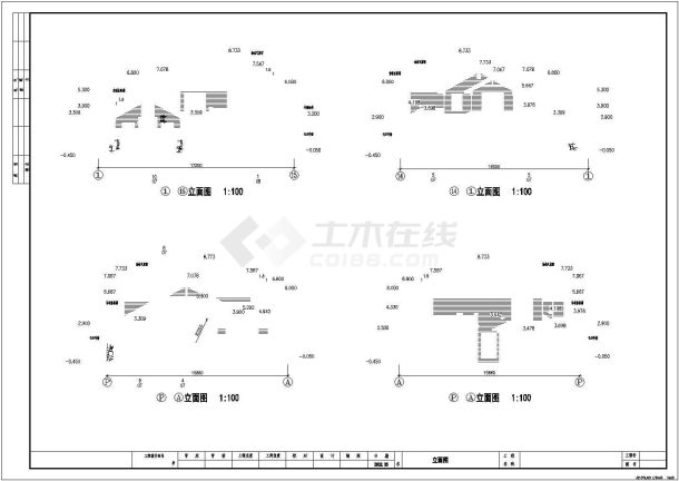 [最新整理]杭州绿城某12号套独立山地别墅建筑cad图-图一