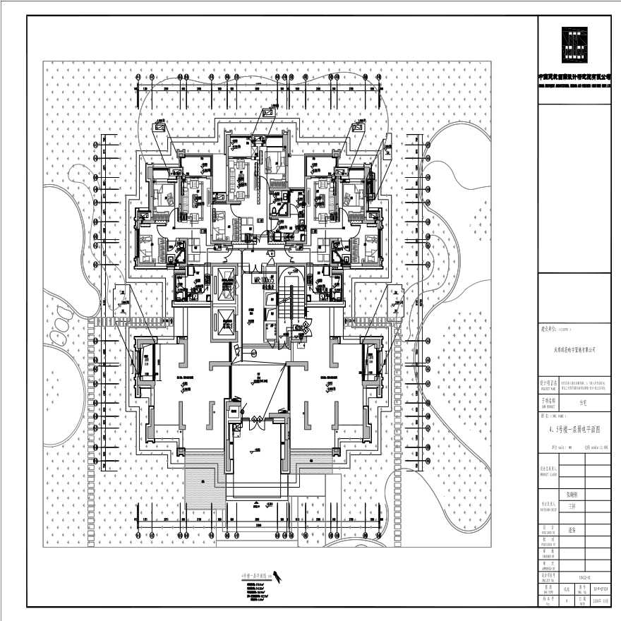 讯施-住宅-ES-W-QP024-4、5号楼一层弱电平面图-图一