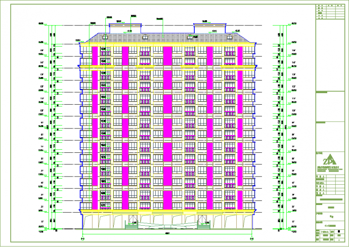 紫庭花苑建筑施工图（含暖通电气）_图1