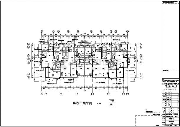 武汉某小区某二十一层商住楼建筑方案图（框剪结构）-图二