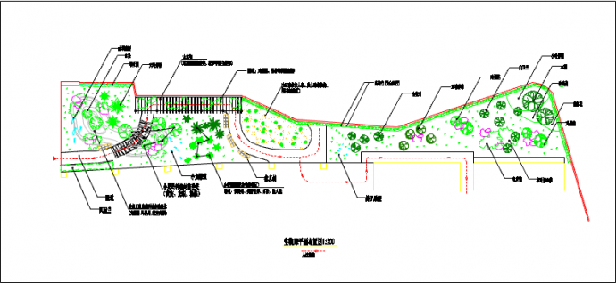 某地小型生物廊建筑设计施工平面图_图1
