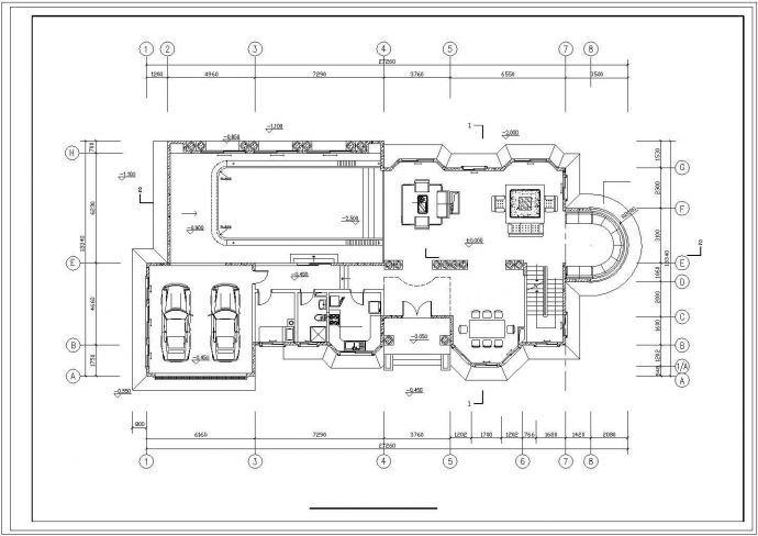某三层欧式别墅建筑方案图（砖混结构）_图1