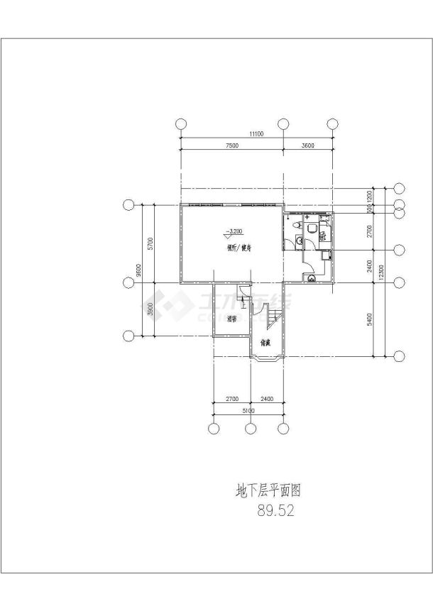 比较受欢迎的某三层别墅建筑设计施工图-图二