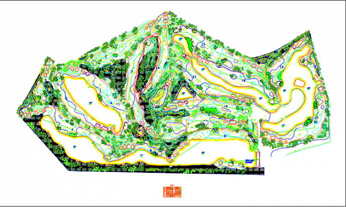 某地双山大型高尔夫球场建筑施工图_图1
