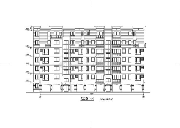 [施工图]某小区住宅六层建筑施工图-图一