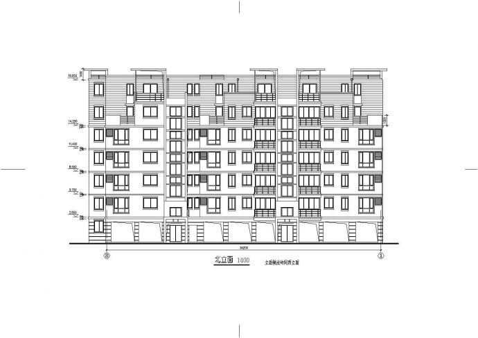 [施工图]某小区住宅六层建筑施工图_图1
