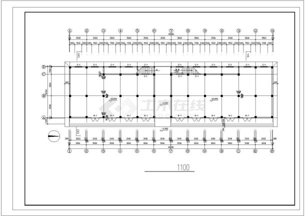 某2860㎡六层框架剪力墙住宅楼建筑结构施工图-图一