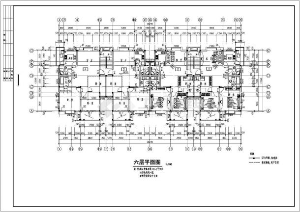 永丰花园住宅楼39栋7层建筑施工图（框剪结构）-图二