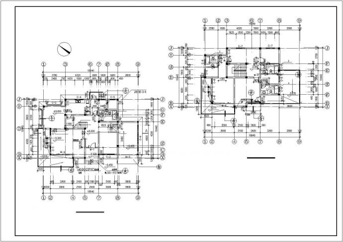某砌体结构三层山体别墅建筑方案图（含效果图）_图1
