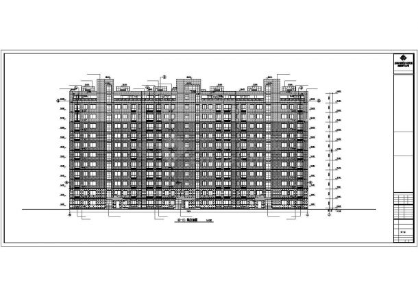 某11391平方米十一层住宅楼建筑方案图（框剪结构）-图一