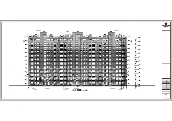 某11391平方米十一层住宅楼建筑方案图（框剪结构）_图1
