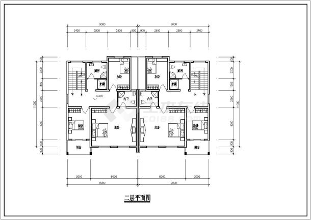 某地精美小康农居建筑施工图-图二