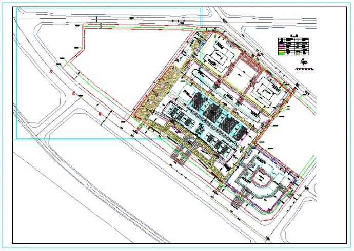 人民医院总平面规划设计方案图纸_图1