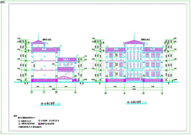 大型别墅建筑图纸（10张图）-图二