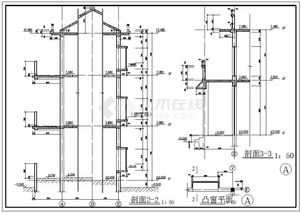 单栋别墅建筑CAD基础详图-图一