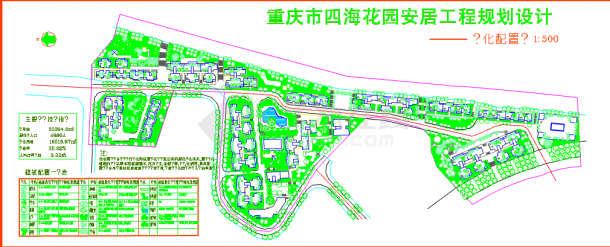 【重庆市】某花园安居工程规划建筑设计图-图一