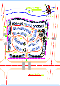 某地联排式小区建筑规划设计施工图_图1