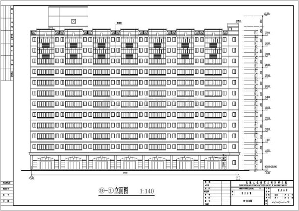 某地详细的学生宿舍建筑cad图-图一