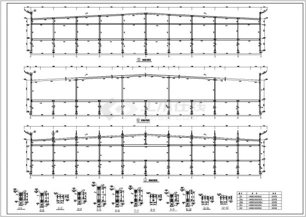 【东莞】某钢结构汽车展厅结构施工图-图二