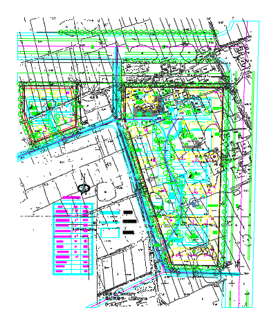 某地大型住宅小区规划总图（共4张）_图1