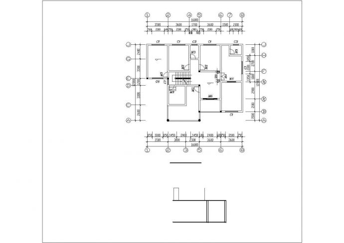 某砌体结构别墅建筑和结构施工图_图1