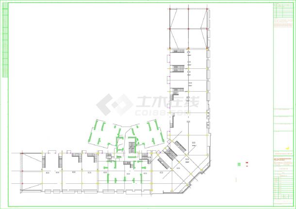 中信水岸城六期 商业C区（一）二层给排水平面图 CAD图-图一