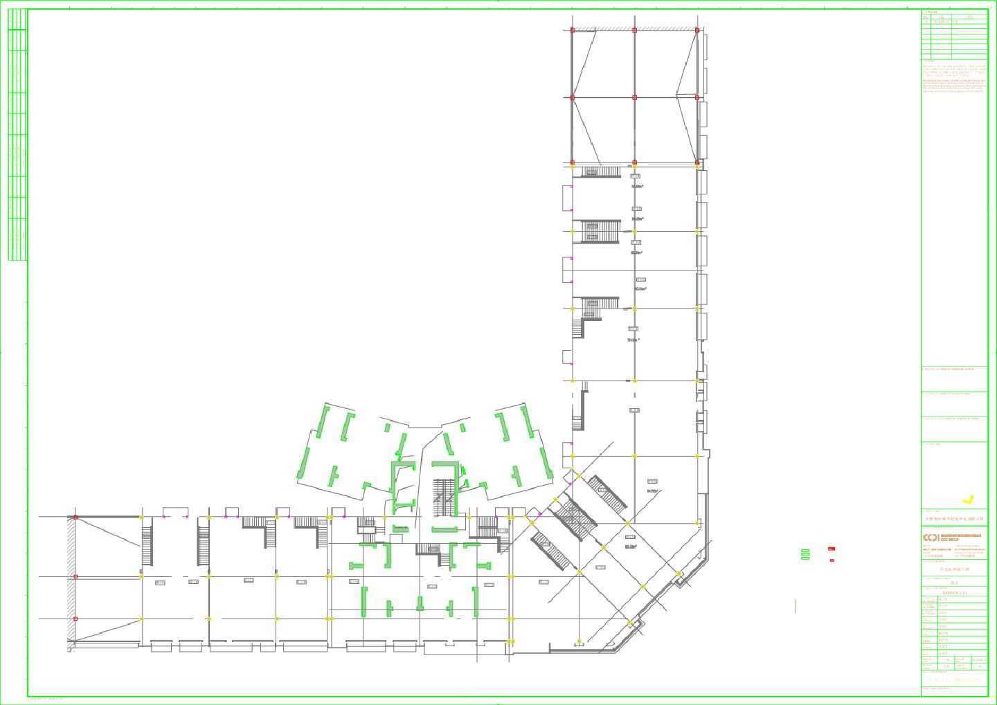 中信水岸城六期 商业C区（一）二层给排水平面图 CAD图