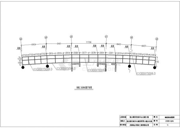 某92米框架结构二十一层行政中心幕墙建筑施工图-图二