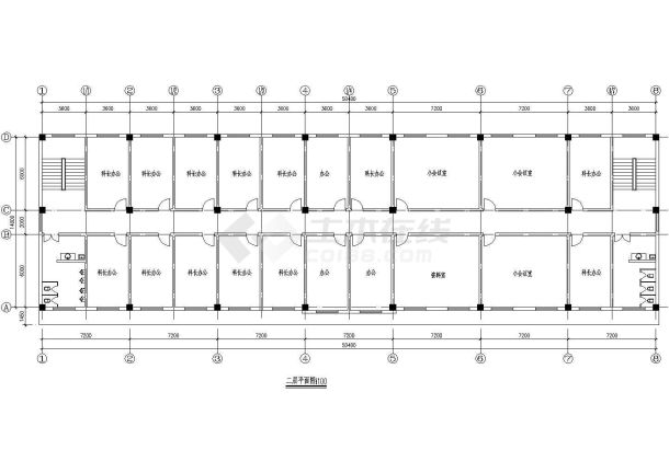 某保险公司四层办公楼建筑方案图-图二