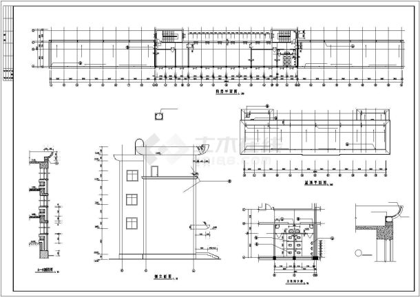 某节能型3111.81平方米四层公安办公楼建筑方案图（框架结构）-图一