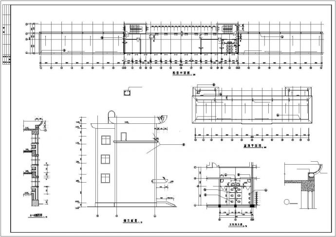 某节能型3111.81平方米四层公安办公楼建筑方案图（框架结构）_图1