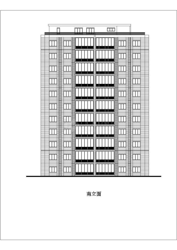 西安某地小区规划及单体设计建筑cad图-图二