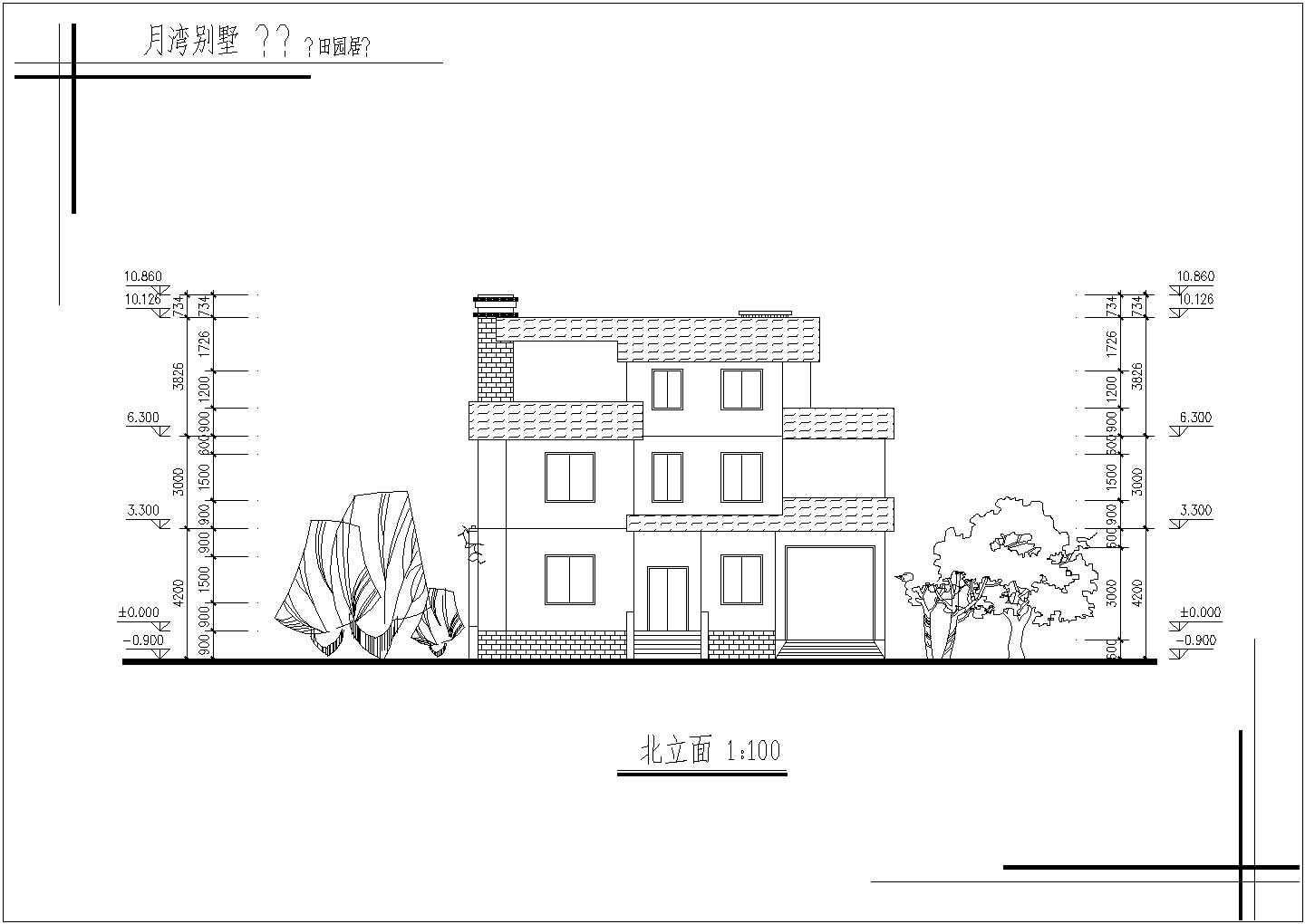 某地别墅建筑设计平面图