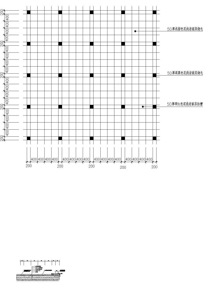 某园林路面铺装详细设计施工CAD图纸_图1