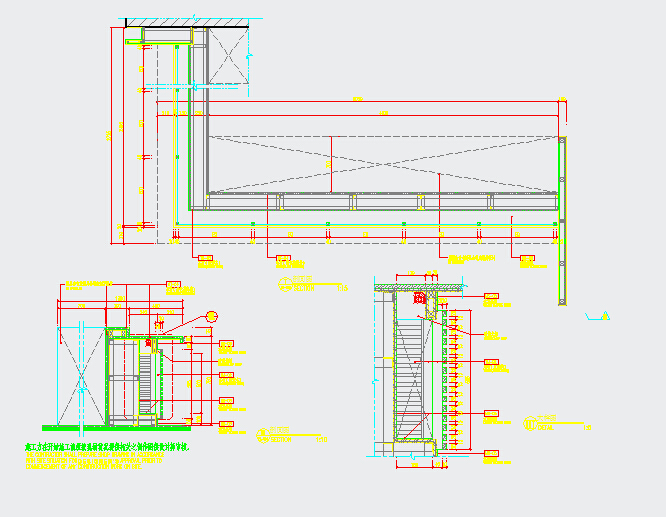某酒店大堂前台接待台节点大样图纸