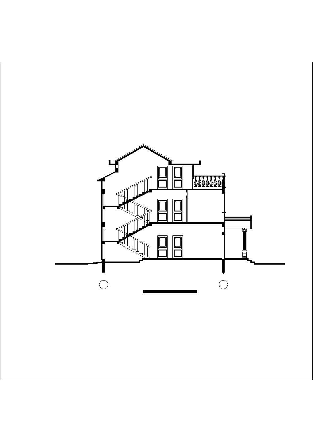 简式风格别墅室内建筑图