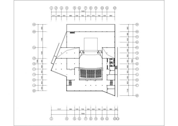 某地区一套影剧院建筑设计施工图纸_图1