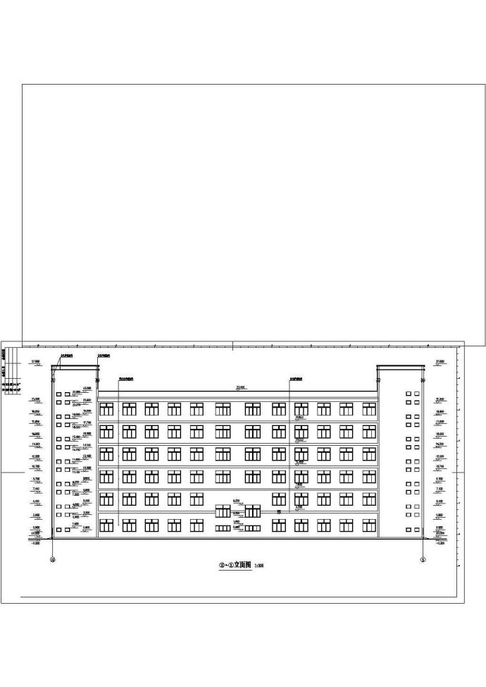 某地上六层现代风格综合办公楼建筑设计图_图1