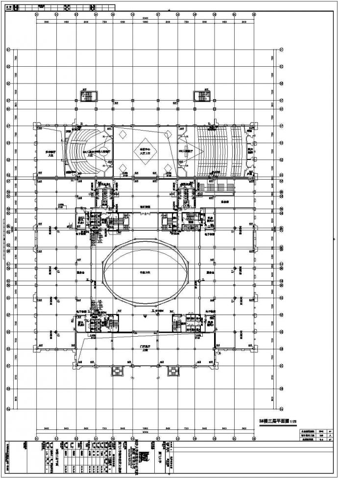 厦门大学翔安校区主楼群地下详细建筑施工图_图1