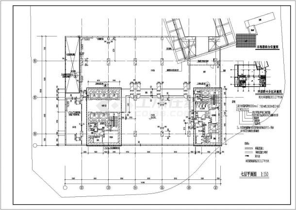 某二十五层大厦建筑方案施工CAD图纸-图一