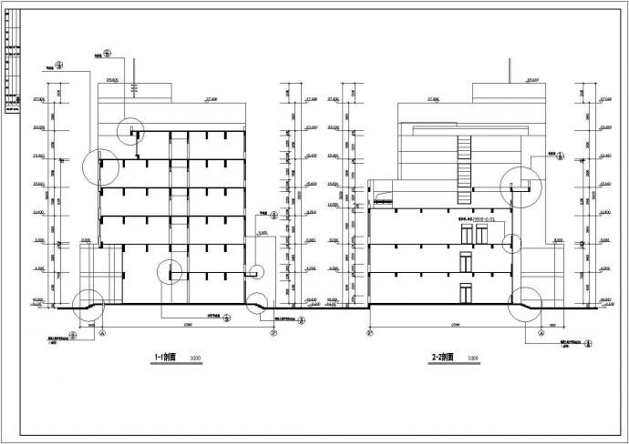 某精致办公楼建筑设计施工CAD参考图_图1