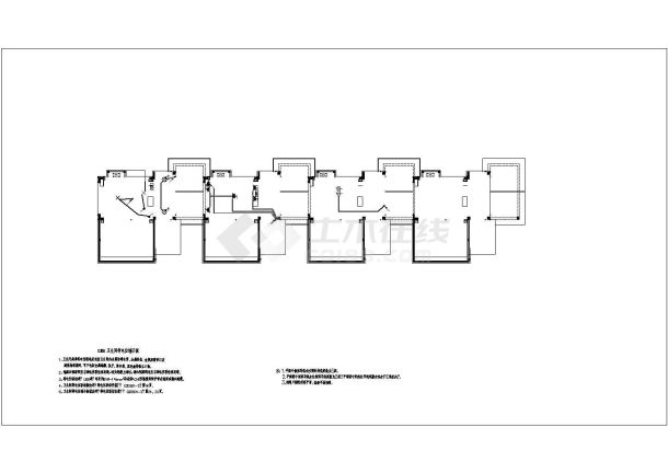 某市联排别墅电气施工图（共4张）-图二