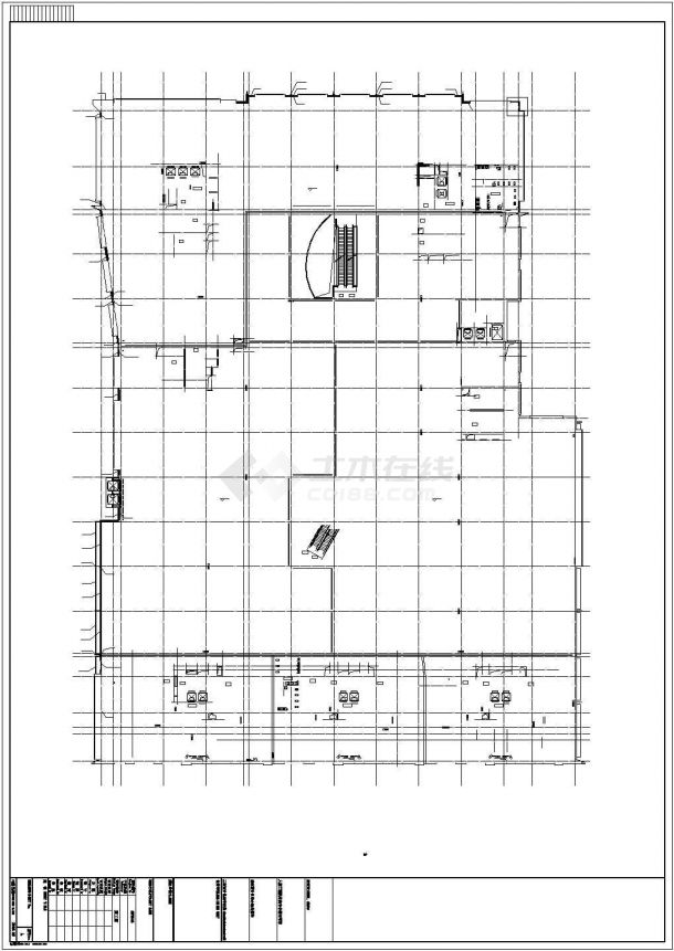 [安徽]30层大型购物中心建筑施工图（知名大学设计）VIP-图一