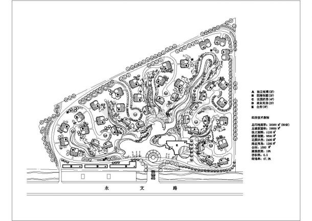【南京】某豪华小区景观规划设计图纸-图一